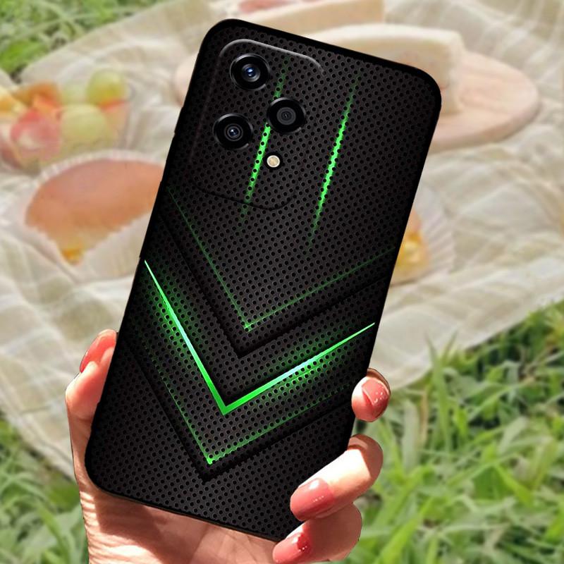 For Honor 200 Lite Case Cover Honor200 Lite Silicone Soft Marble Black Bumper Funda Coque for Honor 200 Lite 5G Full Protective