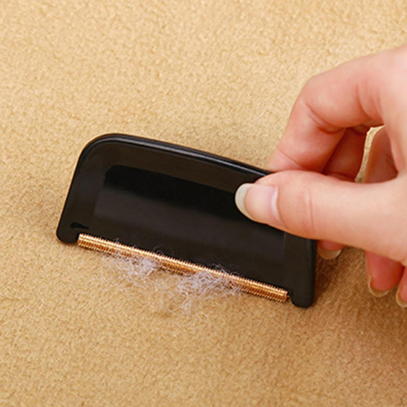 

Инструменты для чистки шариков из кашемирового гребня свитера, латунный портативный прочный для использования в отпуске чёрный