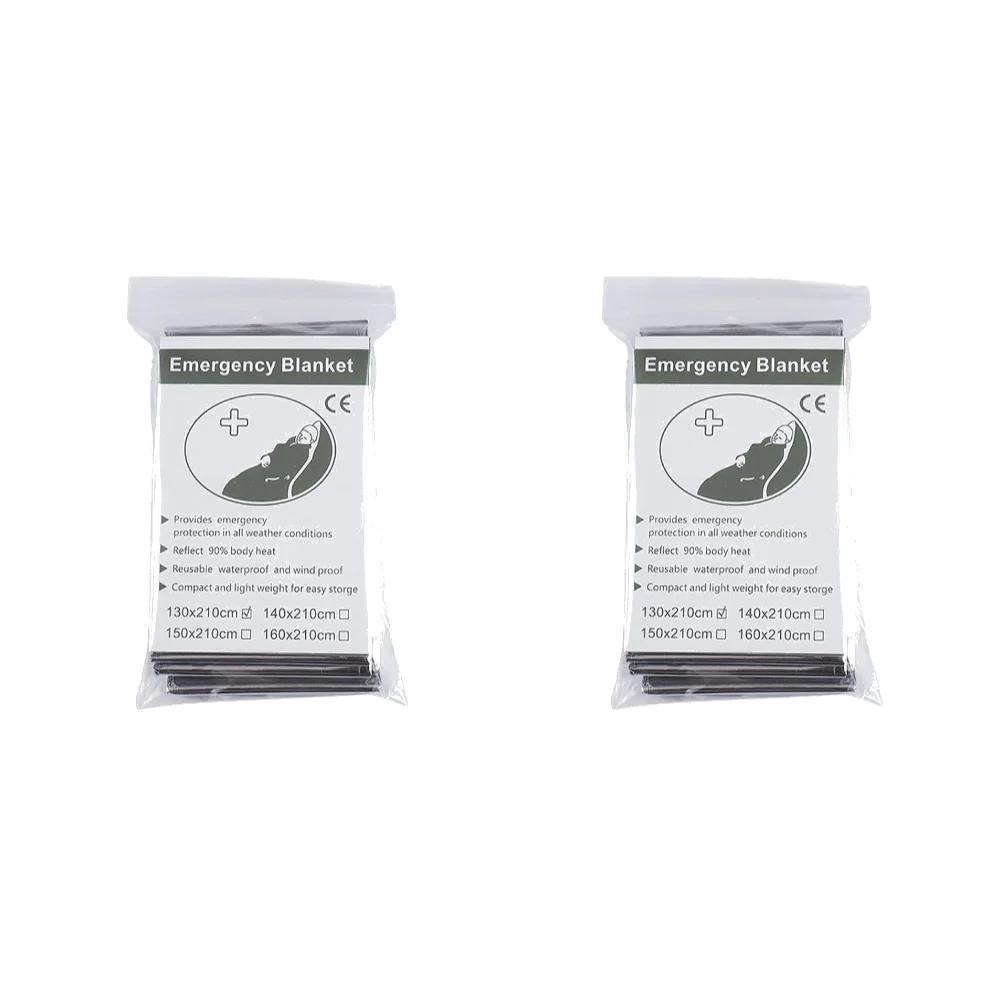 1-10PCS Emergency Windproof Waterproof Foil Thermal Blanket Outdoor Survival First Aid Military Rescue Camping Kit
