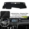 Flannel Car Dashboard Cover For Toyota Camry 2024-2026 Dash Mat Board Pad Carpet Dashmat Anti-UV Mats Auto Interior Accessories
