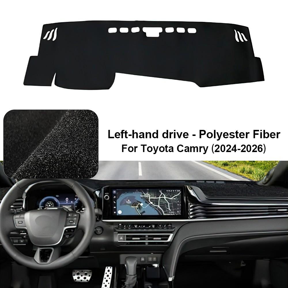 Flannel Car Dashboard Cover For Toyota Camry 2024-2026 Dash Mat Board Pad Carpet Dashmat Anti-UV Mats Auto Interior Accessories
