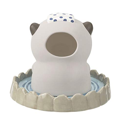 LIBUHAATO Hot Spring Humidifier, Premium Nemu Animals, River Otter Walnut, Pot Body: W3.0 x D3.0 x H 3.9 inches (7.5 x 7.5 x 10 cm), Saucer: W3.0 x D3