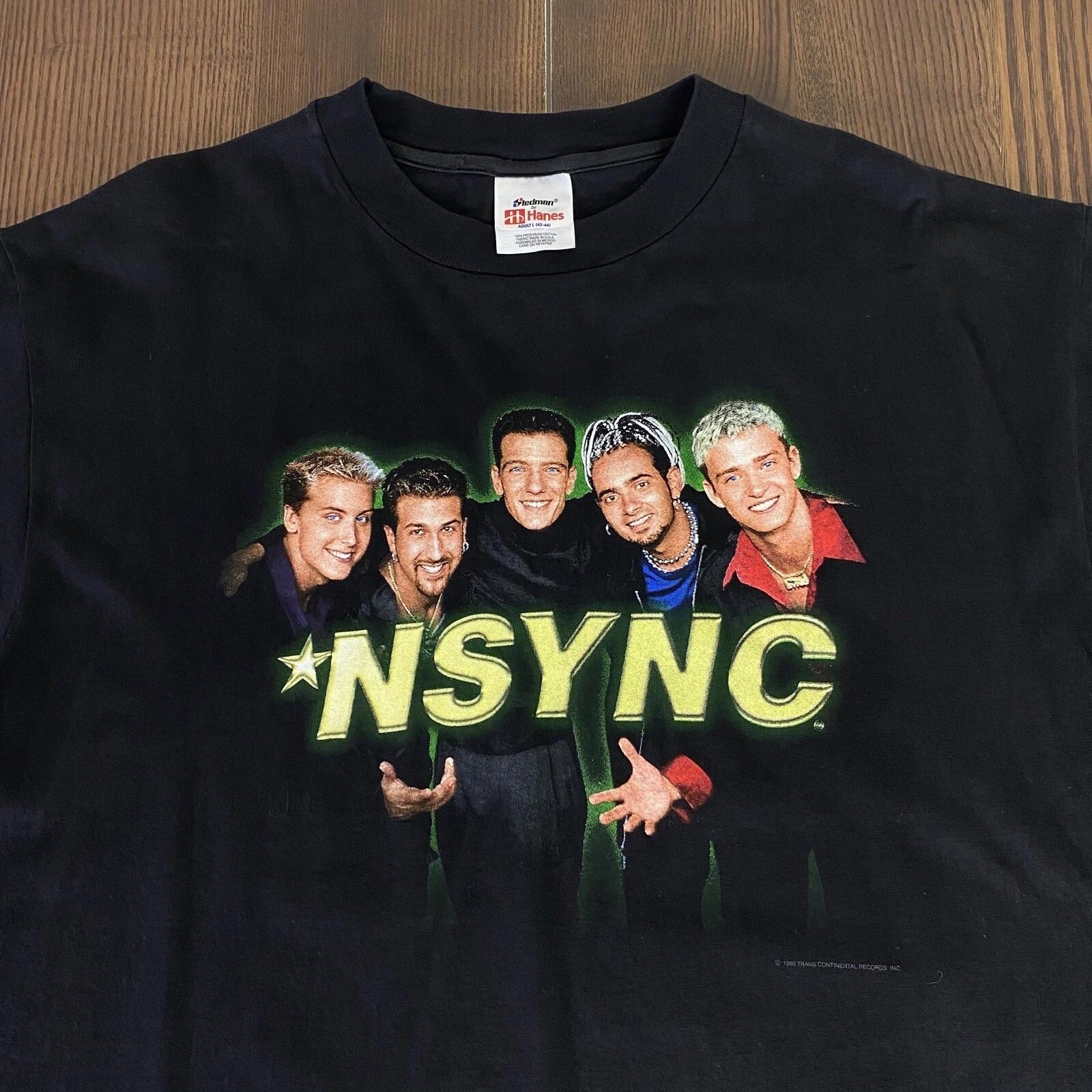 Nsync Vintage 90s Boy Band Timberlake T Shirt Mens Womens Large 1999 Tour Album 4XL