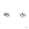The Kiss Disney Princess Ariel 10K White Gold Earrings (Disney Collection) Women's DI-WPE1801PSP
