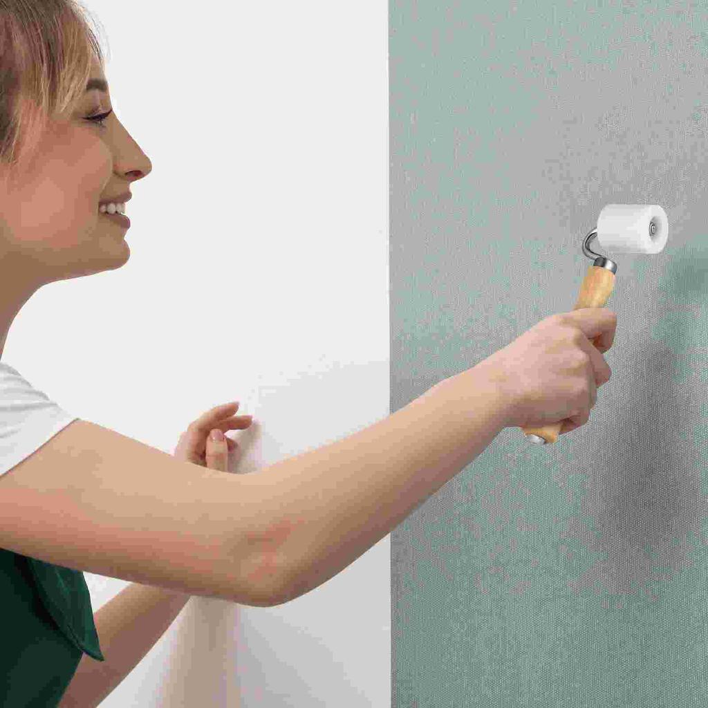 Wallpaper Roller Pressing Wheel Wallpaper Construction Flat Press Seam Wheeling Roller With Bear Heavy Hand DIY Tools