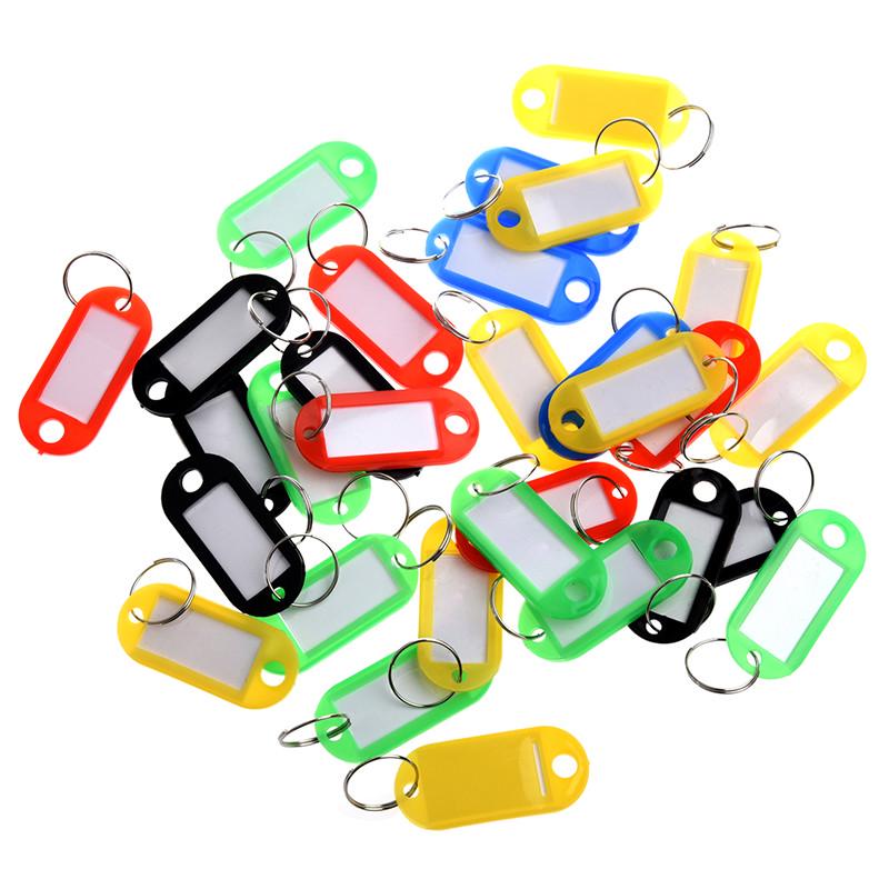 Bulk Office Key Tags Bag Of 50 YELLOW Plastic KEVRON Click Key Rings-FREE POST Bulk Office Key Tags Bag Of 50 YELLOW Plastic KEVRON Click Key Rings-FREE POST