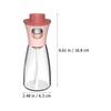 1 Stück Olivenöl-Sprüherflasche Exquisites Design Sichtbares Glas Feine Ölkontrolle Zum Kochen Küchenaufbewahrungsflasche Praktisches Öl