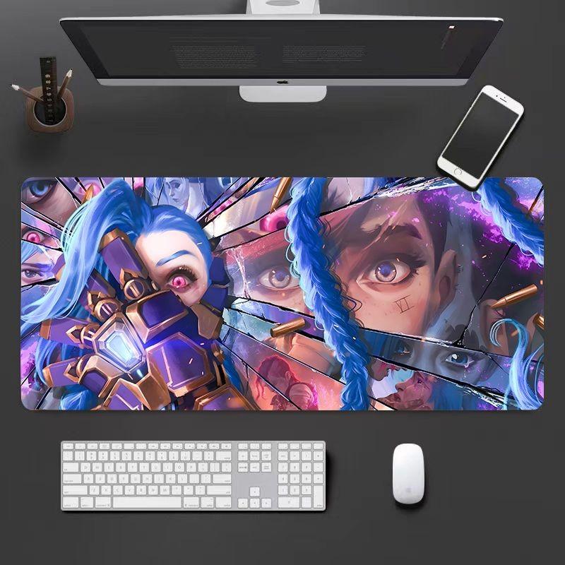 Jinx Mouse Pad Large Gaming Game Table Pad Office Computer Comfortable Thickened Antislip Table Pad
