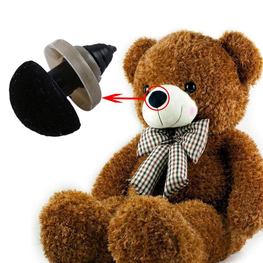 10 Pcs Plastic Triangle Nose Velvet Nose Bear Buttons DIY Tool For Bear Toys Safety Nose Hot Sale for Toy Dolls DIY Accessories