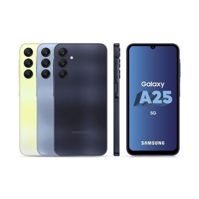 Refurbished - Samsung Galaxy A25 Smartphone 128 GB 5G Midnight Blue Single SIM - US Version (United States)