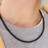 BICYCLE TROPHY BT Gemstone Necklace 02 (4mm Matte Onyx)