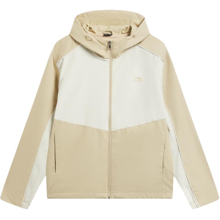 

Li Ning Color Block Буквы Молния С капюшоном Повседневная Ветровка Мужская верхняя одежда AFDW415-5 M