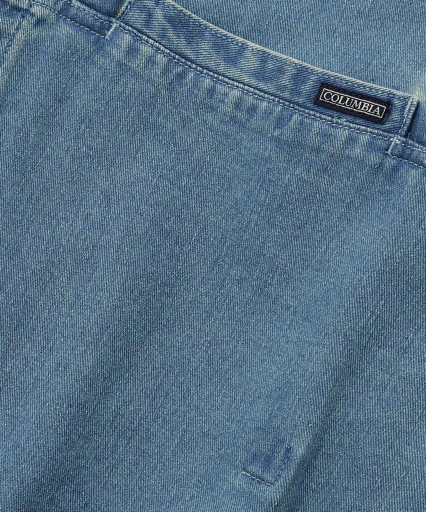 COLUMBIA UNIVERSITY Columbia Trajan Label Hidden Pocket Denim S/S Shirts Light Denim