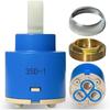 Ceramic Disc Cartridge Mixer Faucet Thermostatic Cartridge Faucet Disc Valve Pp Plastic for 35/40Mm