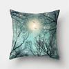 Office Living Room Home Pillowcase Night Moonlight Scenery Pillowcase Car Ornaments