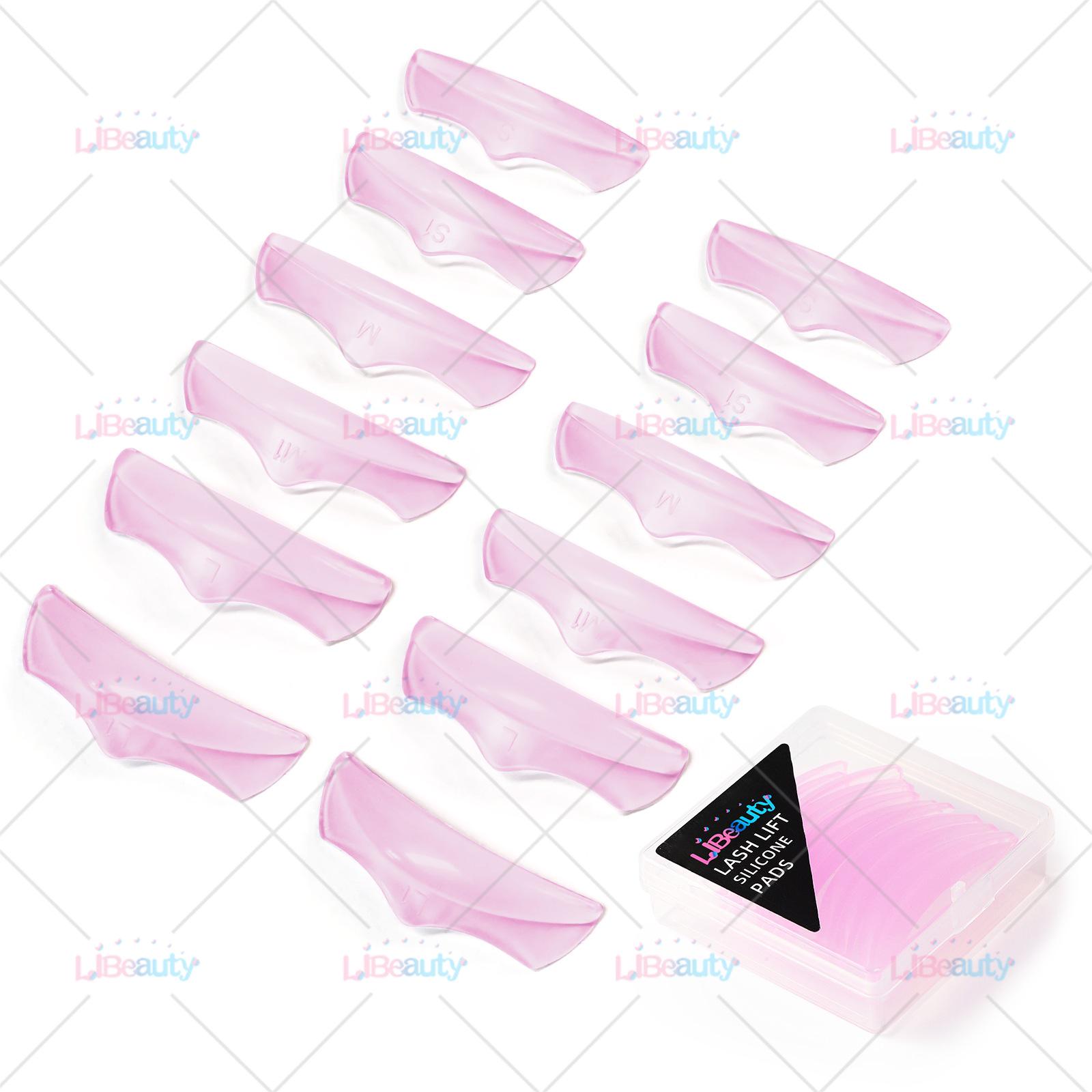 

Libeauty Reusable Crown Lash Lift Pads: Ideal for Keratin Lash Perming. рожевий