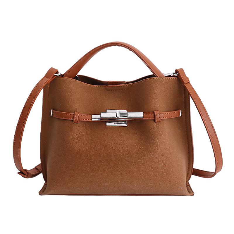 Kleintasche, Günstige Luxus-Handtasche - Umhängetasche mit Crossbody-Gurt, Geeignet für den täglichen Gebrauch, Tragetasche without pendant brown