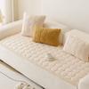 Autumn And Winter Sofa Cover Fabric Solid Anti Slip One-Piece Laying Straight Row Sofa Cushion Cover Skin Friendly And Versatile