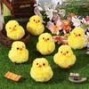50Pcs Plush Chicks Keychain Large Fluffy Chicks Realistic Plush Chick Keychain Plu-Sh Pendant Easter Keyrings For Halloween, Chr