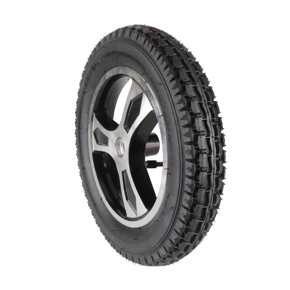 Electric Wheelchair Scooter Rear Wheels 12 Inch Pneumatic Tire Inner Tube 12 1/2x2 1/4 17mm Keyway Wheel Hub for Elderly
