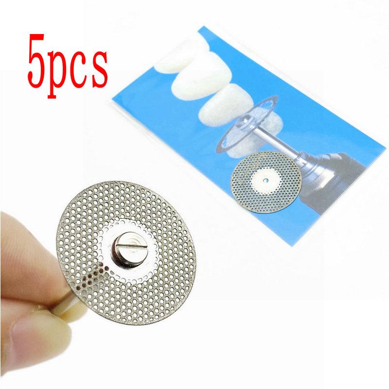 5 buc/set dentară ultra-subțire cu două fețe nisip porțelan disc de tăiere cu diamante dorn pentru disc diamantat instrumente de lustruit pentru stomatologie