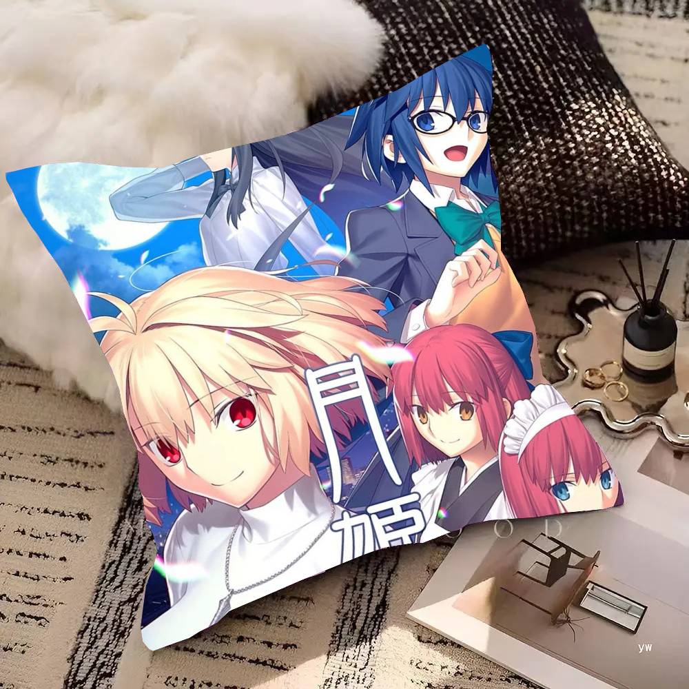 Anime Game M-Melty Blood Pillow Case Fashion Square Pillowcase Bedroom Sofa Room Ins Decoration Leisure