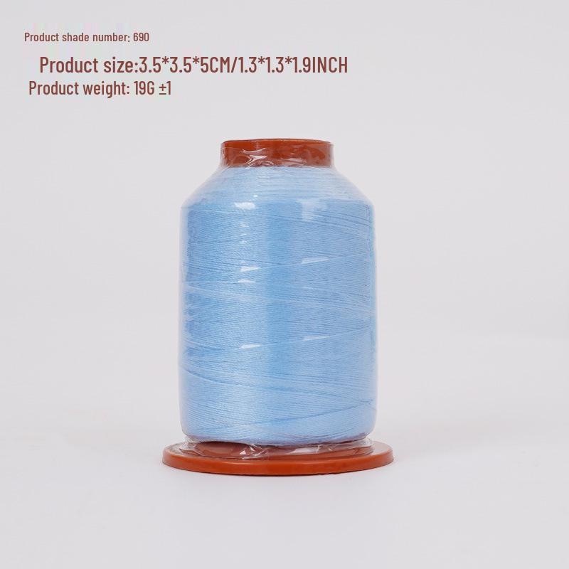 Polyester Sewing Thread: 100 Colors, 500 Yards, Fine Two-Strand, High-Speed, for Hand Sewing