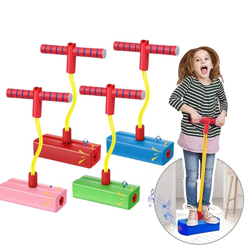 Kid's Long Height Balance Toy Foam Bouncing Strength Training Toy Frog Jumping Sports Kid Indoor Outdoor Sport Fitness Equipment