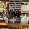 Metall-Wandschild – Coffee-Bar-Hängeschild mit Kaffee-Buchstaben-Design, stilvolle und langlebige Wanddekoration für Küchen, Cafés