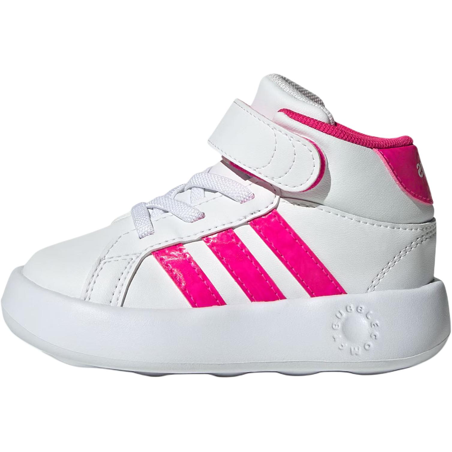

Adidas GRAND COURT Mid top Toddler Shoes White Infant And Toddler JS1682 25