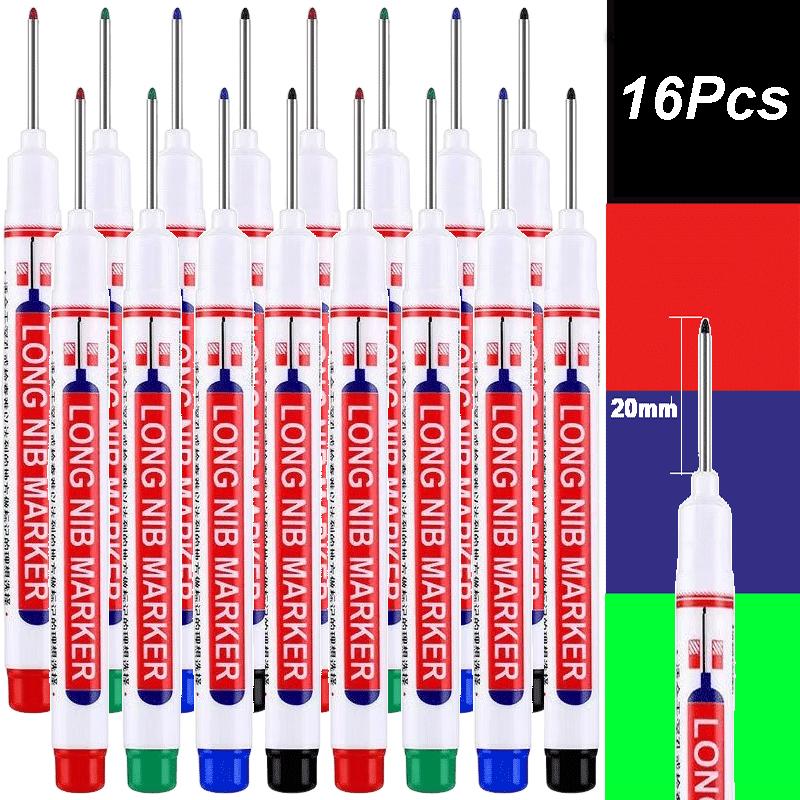 4-100 Stück 20mm Tiefloch Lange Spitze Kopf Marker Für Metall Perforierstift Wasserdicht Badezimmer Holzbearbeitung Dekoration Mehrzweck
