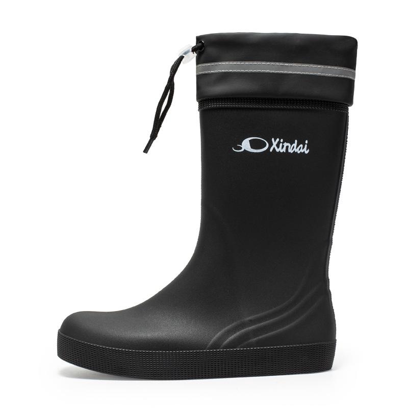 Trendige Damen- & Herren-Halbrohr-Wasserdichte Rutschfeste Regenstiefel - Verschleißfeste Gummischuhe für Arbeit & Autowäsche