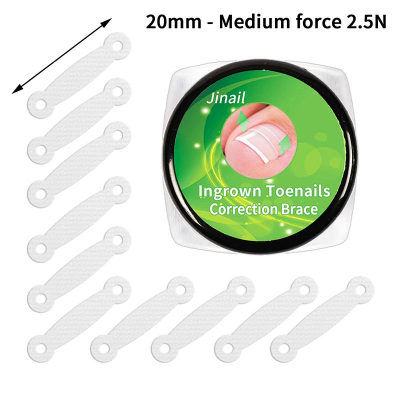 10 sztuk Narzędzia do korekcji wrastających paznokci u stóp Klips prostujący Orteza Elastyczny plaster Naklejka Narzędzie do pedicure do pielęgnacji i leczenia paznokci