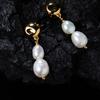 Trendy S925 Volledig Lichaam Sterling Zilver Natuurlijke Zoetwaterparel Muts Stud Oorbellen Vrouwelijkheid Oorbellen Oorbellen Hanger