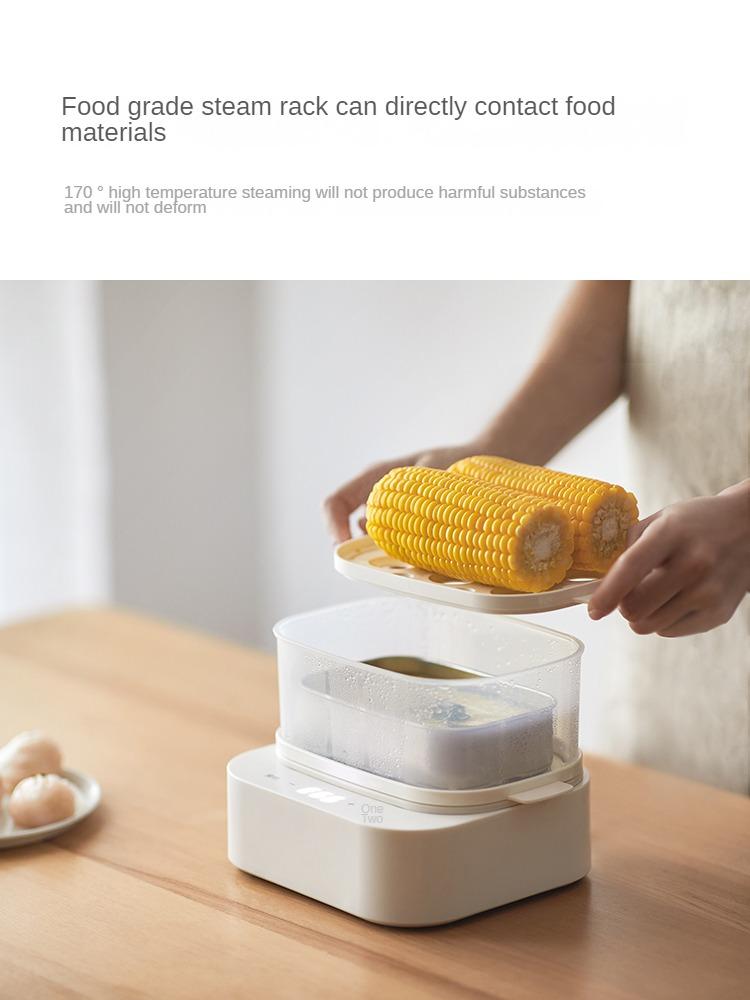 220V Household Electric Egg Boiler Mini Egg Steamer for Breakfast Food Steaming Cooking Machine Multi Cooker with Reservation