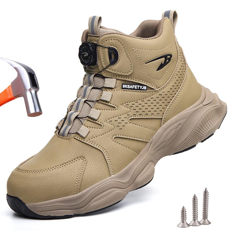 Work Safety Boots Men Women Indestructible Steel Toe Cap Safety Shoes Puncture-Proof Security Protective Work Shoes Size 47 48