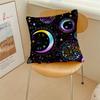 Magic Psychedelic Moon Print Black Cushion Cover Pillow Cover Decoration Room Home Sofa Living Office Car Nordic Simplicity