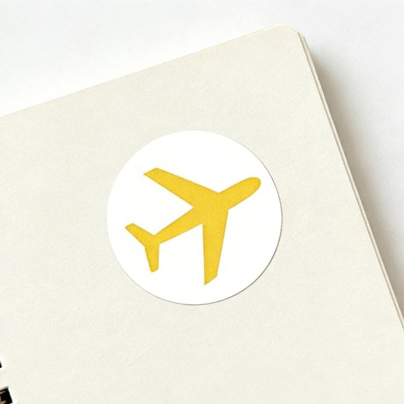500 Piece Travel Airplanes Planning Sticker Labels In 5 Sheets For DIY Scrapbooking World Map Markers And Trip Planner