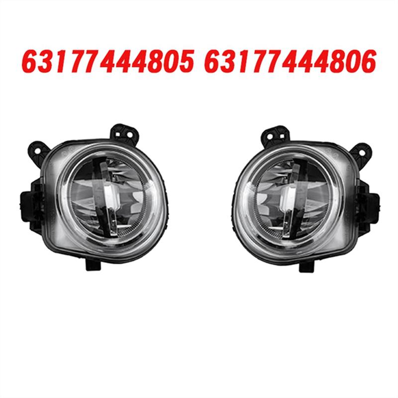 1Pair Front Bumper LED Fog Lamp DRL Light Assembly For BMW X2 F39 20I 25I 25Ix 20Dx 2018- 63177444805 63177444806-A87Q