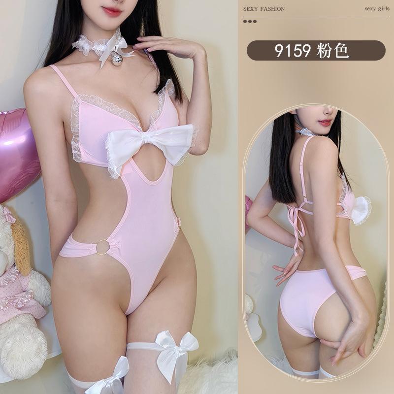 Sexy lingerie sexy one-piece bunny uniform seduction sweet backless suspender female cosplay
