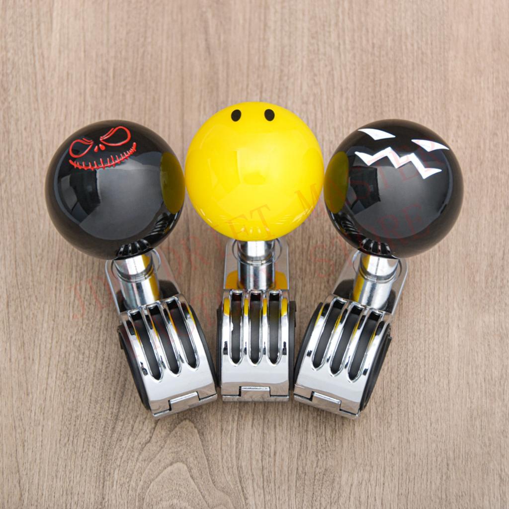 New Ghost Face Universal Car Truck Front Steering Wheel Aid Handle Power Assister Spinner Knob Ball