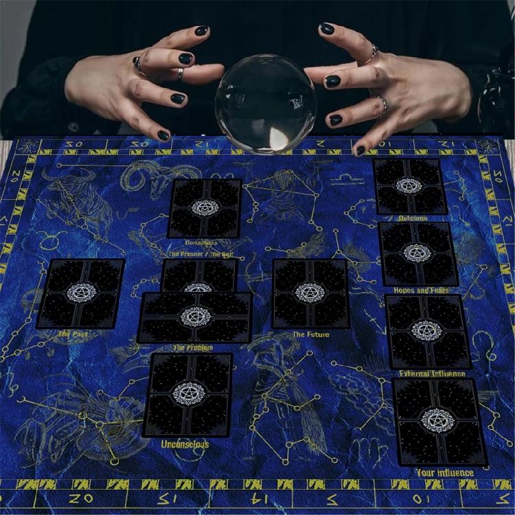 Lesekarten Astrologie Tischdecke Tarots Divinationen Tischdecke Altartuch Divinations Brettspiel Zubehör