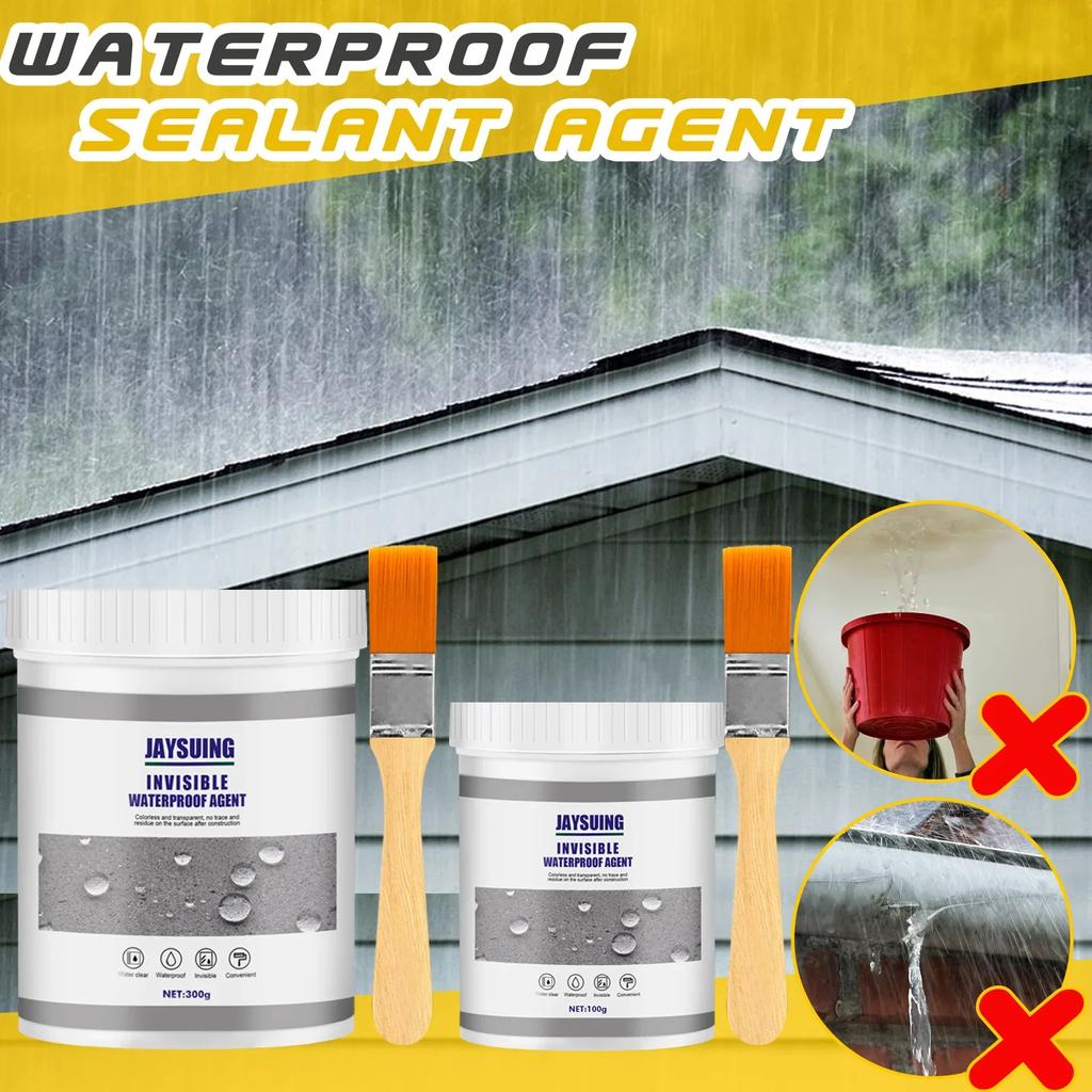 Jaysuing Sealant, Waterproof Adhesive, Bathroom and Kitchen Exterior Wall Leak Proof, Water Blocking, Leak Proof Coating