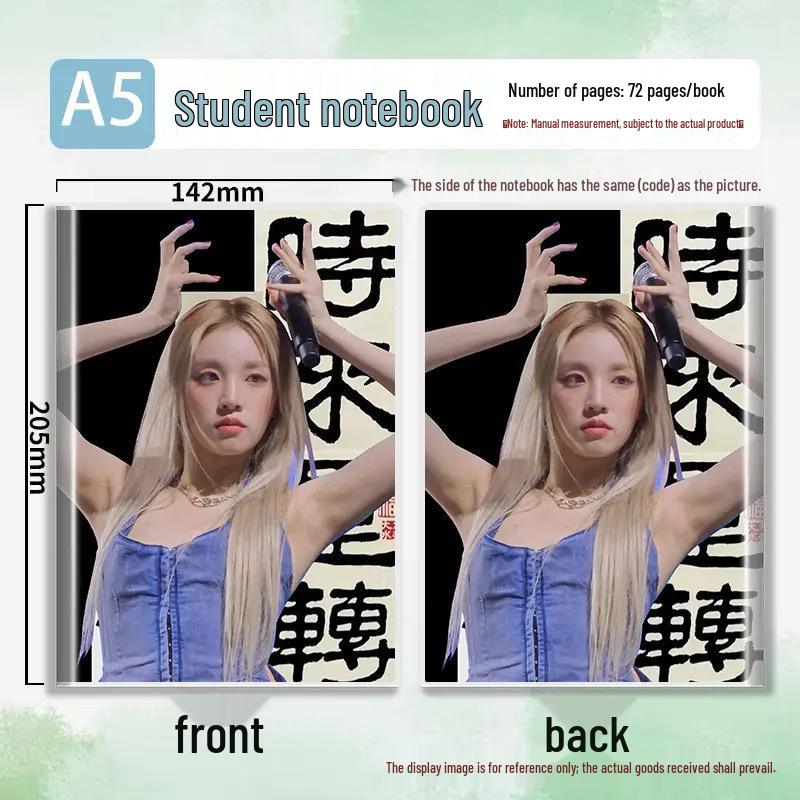 Song Yuqi Dopamine A5 Notebook: High-Quality Daily Diary & Homework Journal with Protective Cover