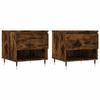 VidaXL Coffee Tables 2 Pcs Smoked Oak 50x46x50 Cm Engineered Wood 830903
