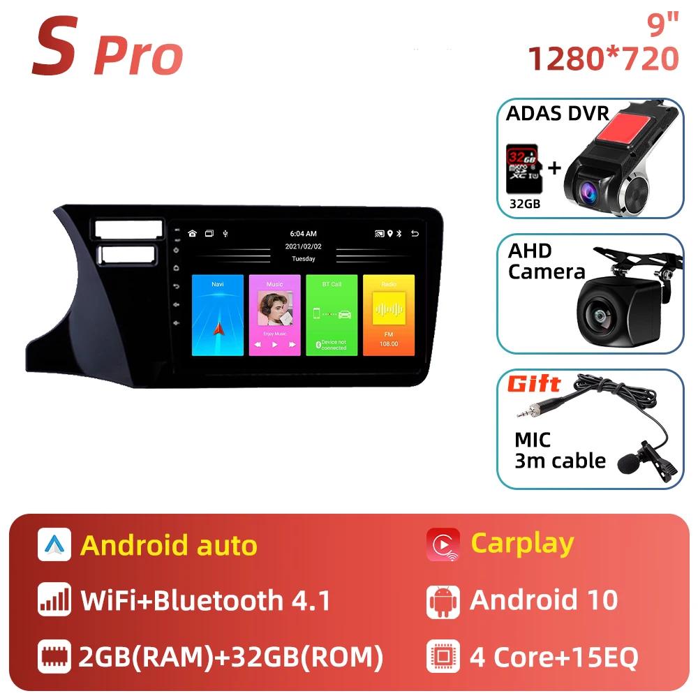 2 Din Android Car Radio Stereo For Honda City 2014 - 2019 GPS Navigation Autoradio Car Multimedia Player Audio Head Unit Audio