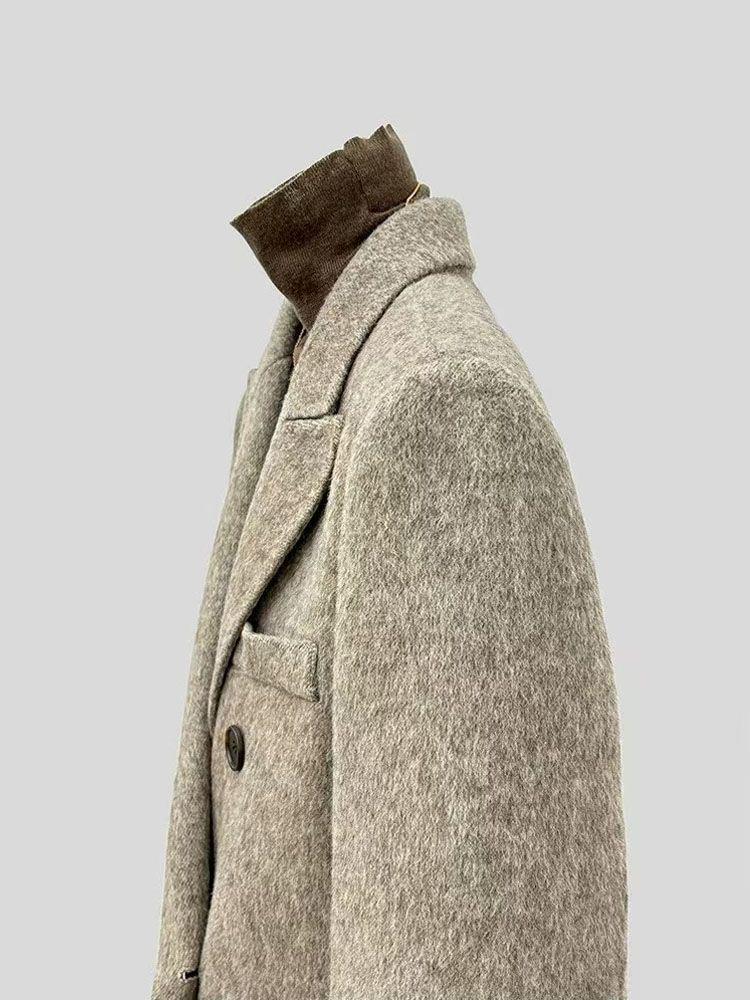 Women's Stylish Petite Wool Coat - 2025 Autumn/Winter Short Woolen Suit Style