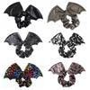 Gothic Bat Scrunchie Star Spider Web Hair Tie Creative Halloween Hair Bow  Masquerades