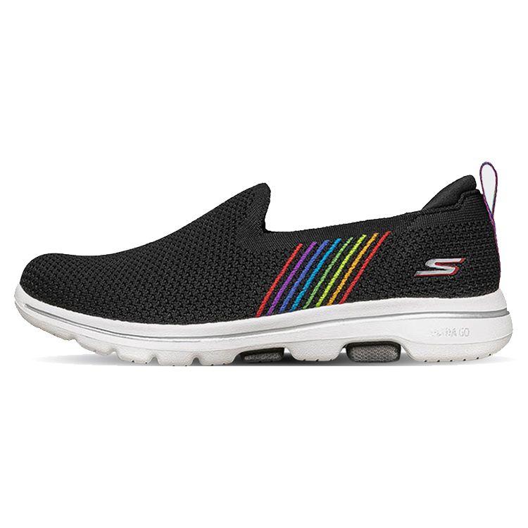 Skechers Go Walk 5 Прочные Дышащие Низкие Повседневные Кроссовки Женские Черные 124246-BKMT 36.5