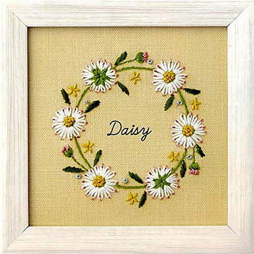 LECIEN (Lucien) Embroidery Kit Kazuko Aoki s 12 Months of Plants: Daisy cosmo (Cosmo) 11.7 x 11.7 cm 542003